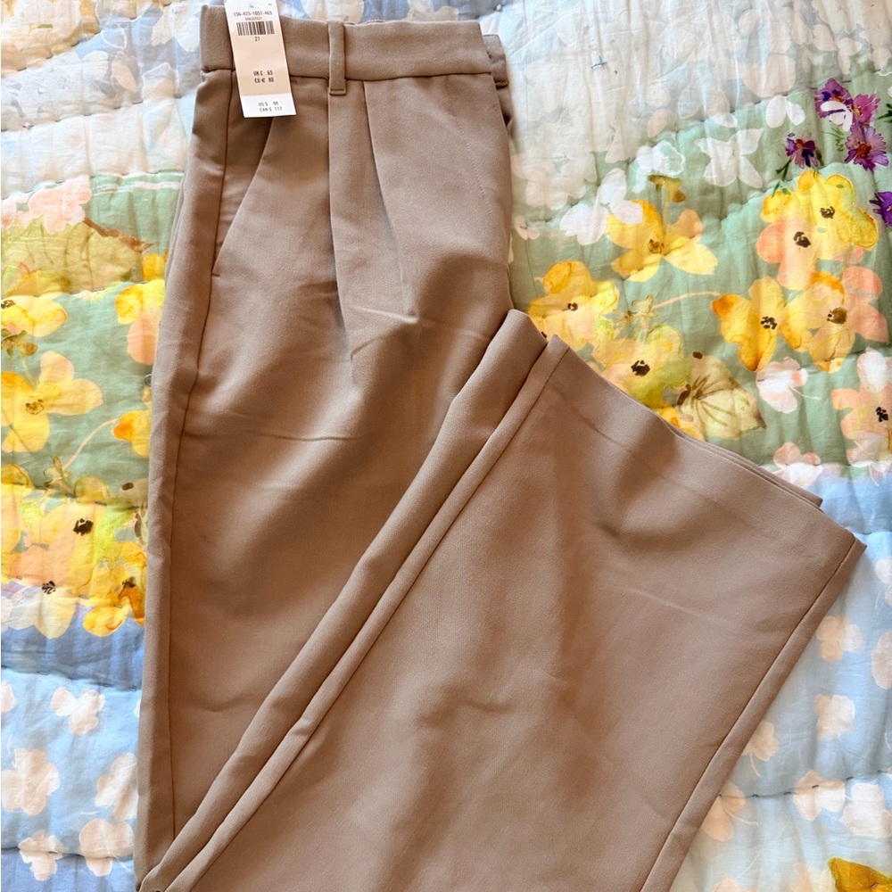 Abercrombie & Fitch Curve Love Sloane Tailored Wide Leg Pant